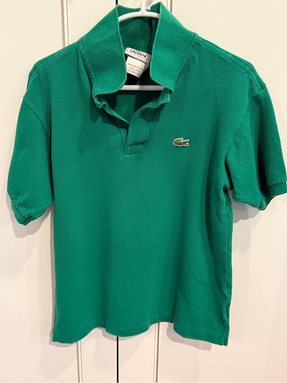 Boys Vintage Lacoste Pique Polo Size 10